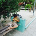 Kind auf Holbox Mexico