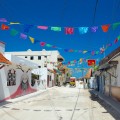Sandige Wege auf Holbox Mexiko