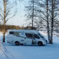Campen Schnee Finnland